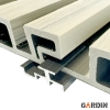 Klips aluminiowy do Gardin Deco 2.0 Wall Black bez wkrętów