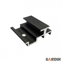 Klips aluminiowy do Gardin Deco 2.0 Wall Black bez wkrętów